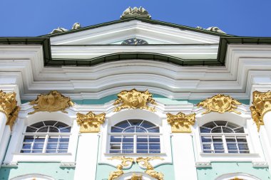 St Petersburg, Rusya, üzerinde 21 Ağustos 2016. Bir cephe devlet Hermitage (Kış Sarayı mimari parça)