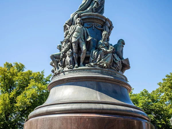 Saint Pétersbourg Russie Juillet 2020 Monument Catherine Grande Dans Parc — Photo