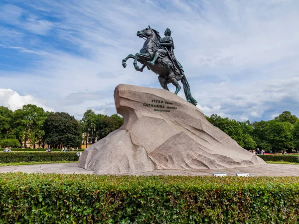 Petersburg Rusya Temmuz 2020 Büyük Petr Anıtı — Stok fotoğraf