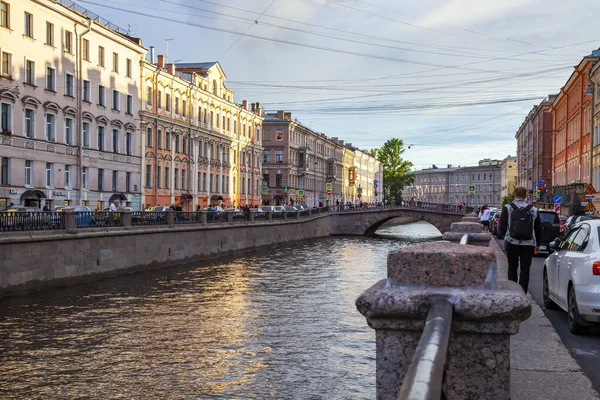 Sankt Petersburg Ryssland Juni 2020 Utsikt Över Griboyedovkanalen Och Dess — Stockfoto