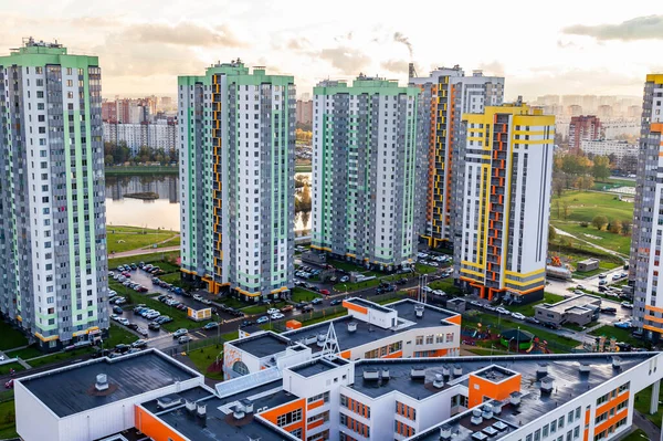 Sint Petersburg Rusland Oktober 2020 Moderne Woongebouwen Met Meerdere Verdiepingen — Stockfoto