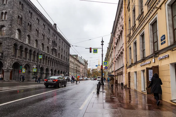 São Petersburgo Rússia Outubro 2020 Nevsky Perspectiva Rua Principal Cidade — Fotografia de Stock