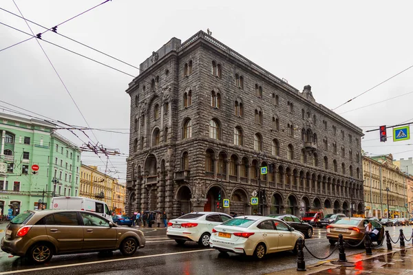 Sankt Petersburg Ryssland Oktober 2020 Nevsky Utsikter Huvudgatan Staden Vid — Stockfoto