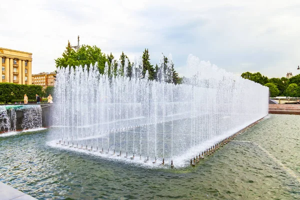 Petersburg Russia June 2020 Architectural Ensemble Moskovskaya Square Storm — Stock Photo, Image