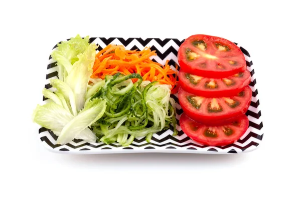 Surtido Verduras Frescas Plato — Foto de Stock