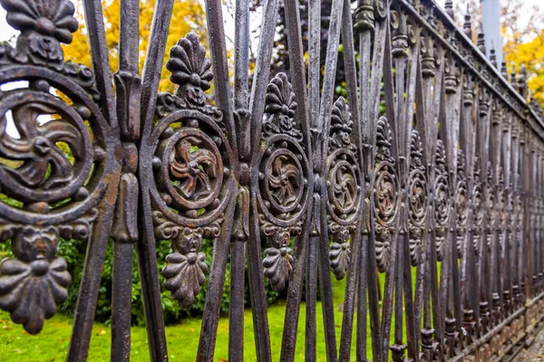 San Petersburgo Rusia Octubre 2020 Escénica Hermosa Celosía Jardín Yusupov — Foto de Stock