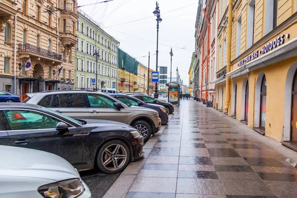 San Petersburgo Rusia Junio 2020 Vista Calle Parte Histórica Ciudad — Foto de Stock