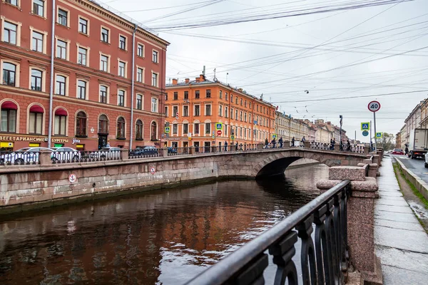 Petersburg Russland Oktober 2020 Blick Auf Den Gribojedow Kanal Und — Stockfoto