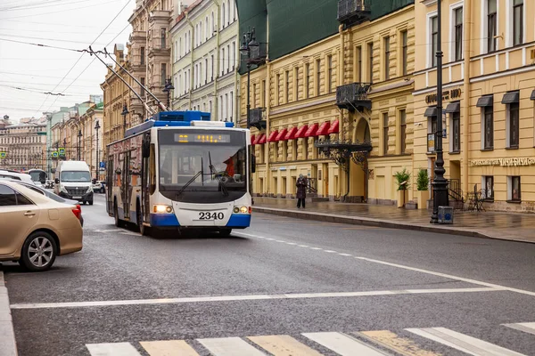 Sankt Petersburg Ryssland Juni 2020 Utsikt Över Gatan Den Historiska — Stockfoto