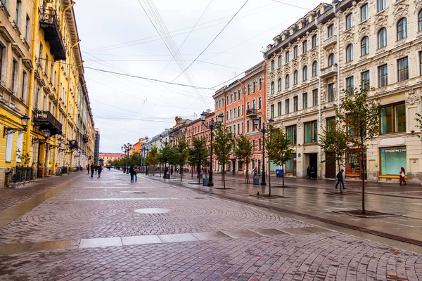 San Petersburgo Rusia Junio 2020 Vista Calle Parte Histórica Ciudad —  Fotos de Stock