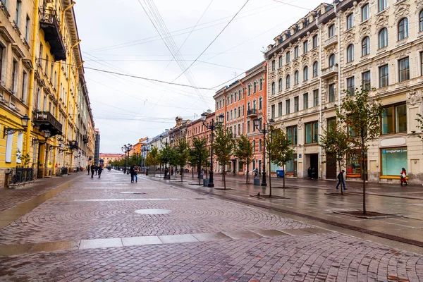 San Petersburgo Rusia Junio 2020 Vista Calle Parte Histórica Ciudad — Foto de Stock