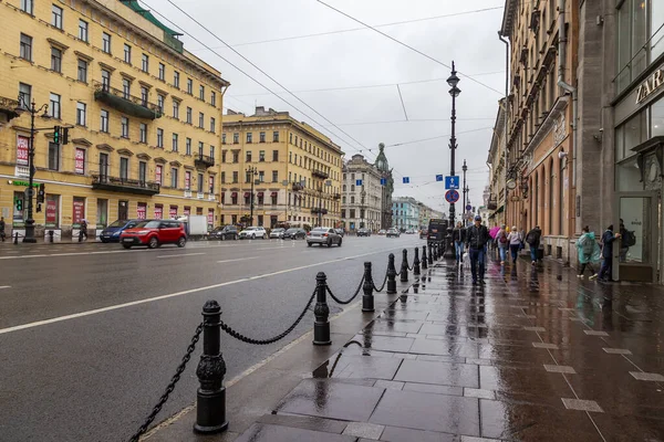 Saint Petersburg Russia October 2020 Nevsky Prospect Main Street City — Stock Photo, Image