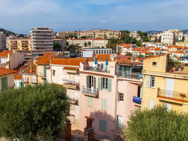 Cannes Francia Octubre 2019 Vista Panorámica Ciudad Desde Una Plataforma — Foto de Stock