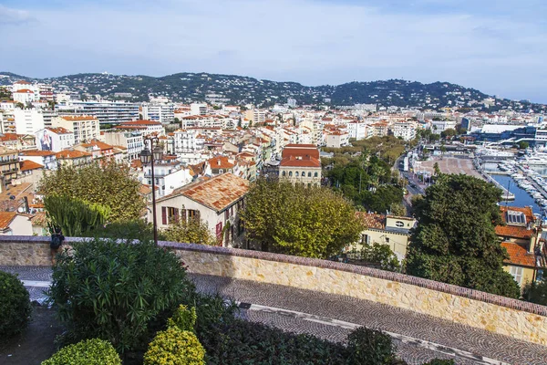 Cannes France October 2019 Scenic View City Observation Deck Height — Stock Photo, Image