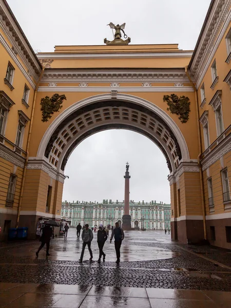 Petersburg Russia June 2020 View Street Historical Part City Arch — Stock Photo, Image