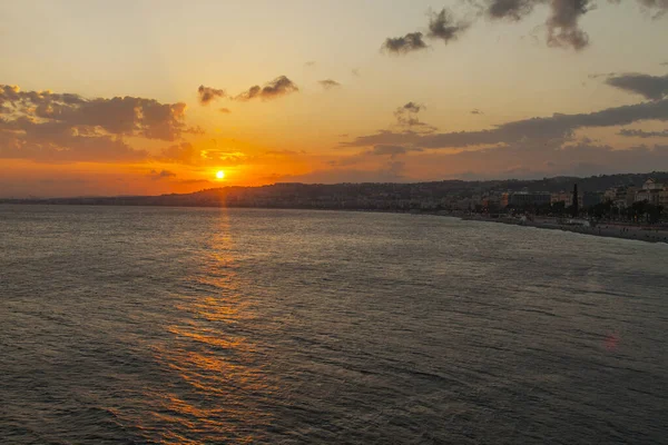 Picturesque Sunset Mediterranean Sea — Stock Photo, Image