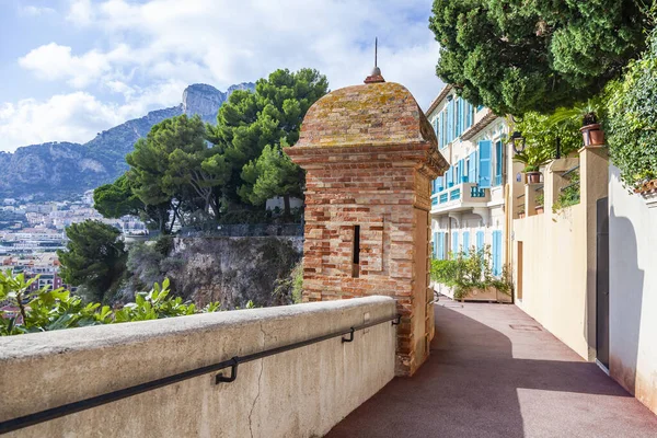 Monte Carlo Monaco October 2019 Fragment Old Fortress Wall — Stock Photo, Image
