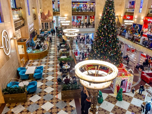 Moskou Rusland December 2020 Interieur Van Centrale Kinderwinkel Feestelijke Nieuwjaarsdecoratie — Stockfoto