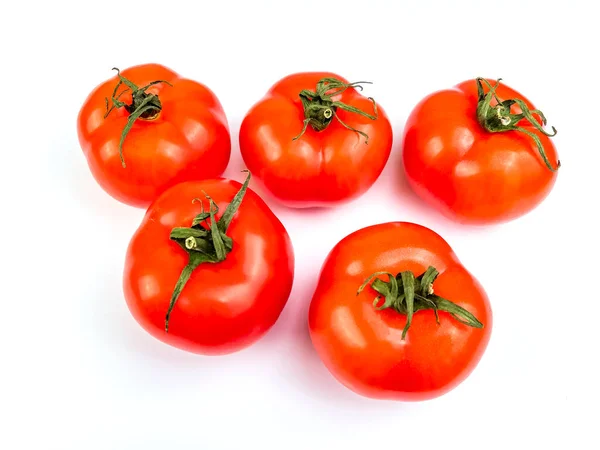 Fresh Rape Tomatoes Table Flat Lay — Stock Photo, Image