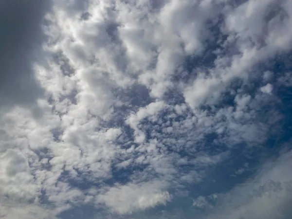 Paisagem Celestial Céu Nuvens Antes Tempestade — Fotografia de Stock