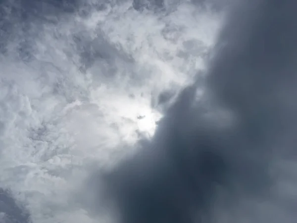 Paisagem Celestial Céu Nuvens Antes Tempestade — Fotografia de Stock