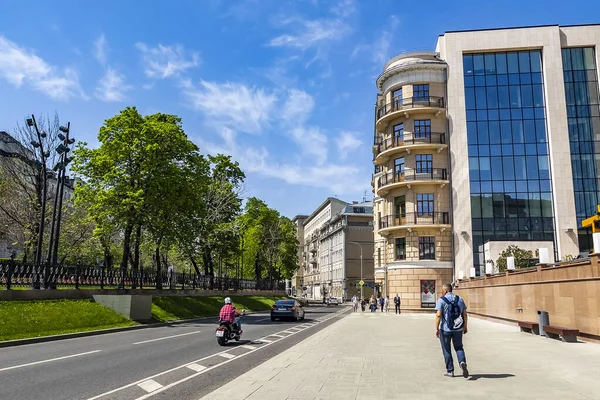 Moskva Ryssland Maj 2021 Natursköna Stadslandskap Sretensky Boulevard — Stockfoto