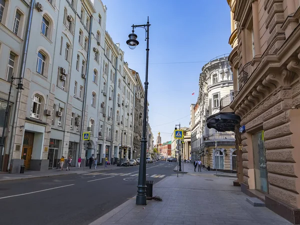 Moskou Rusland Mei 2021 Het Architectonische Ensemble Van Typische Straat — Stockfoto