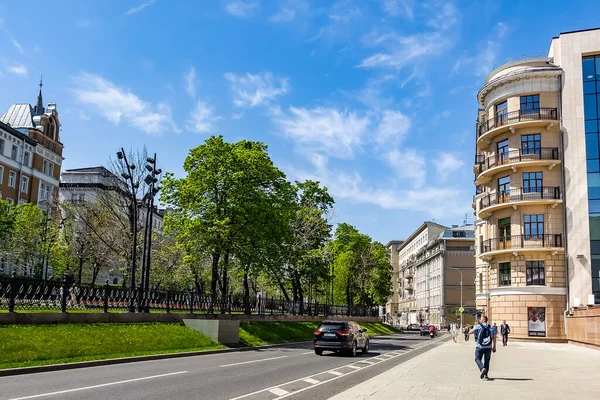 Moscow Russia May 2021 Scenic City Landscape Sretensky Boulevard — Stock Photo, Image