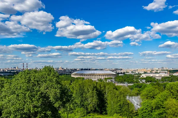 Moscow Russia May 2021 View City Luzhniki Sports Palace Observation — Stock Photo, Image