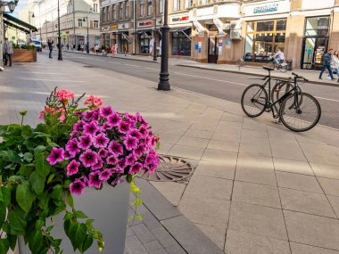 Moskova, Rusya, 4 Haziran 2021. Myasnitskaya Caddesi, mimari topluluğun bir parçası..