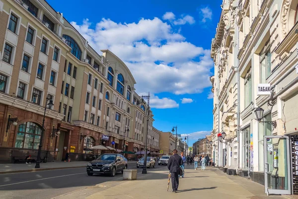 Moscú Rusia Junio 2021 Calle Myasnitskaya Fragmento Del Conjunto Arquitectónico — Foto de Stock