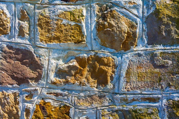 Superficie Una Antigua Pared Porosa Piedra —  Fotos de Stock