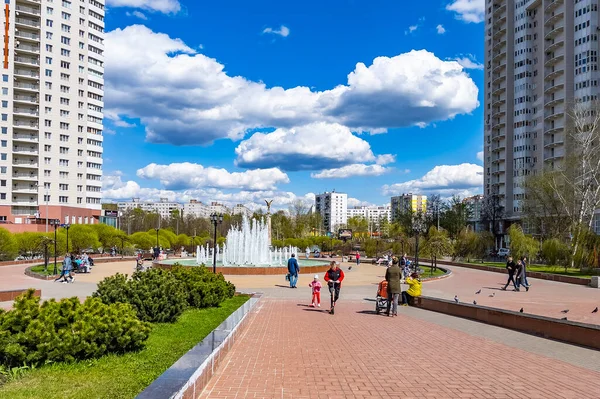 Pushkino Rusland Juni 2021 Uitzicht Stad Zomer — Stockfoto