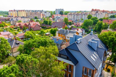 Zelenogradsk, Rusya, 22 Haziran 2021. Şehre yukarıdan bak