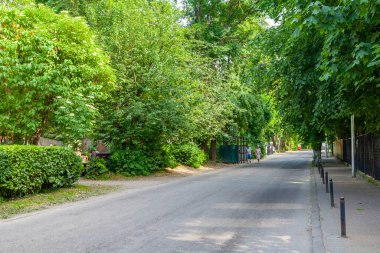 Zelenogradsk, Rusya, 28 Haziran 2021. Tarihsel kentsel gelişim alanında tipik mimari topluluk