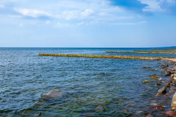 Paisaje Marino Con Línea Horizonte —  Fotos de Stock