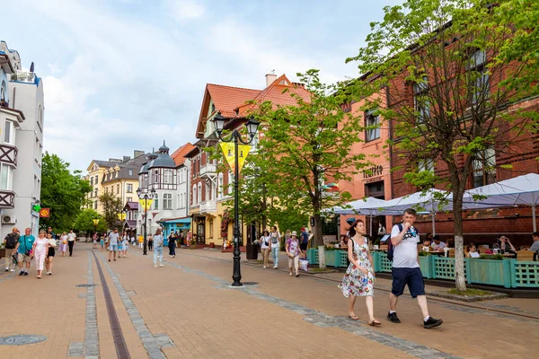 Zelenogradsk Russia June 2021 Architectural Ensemble Kurortniy Avenue — Stock Photo, Image