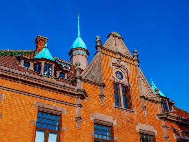 Zelenogradsk, Rusya, 28 Haziran 2021. Tarihsel kentsel gelişim alanında tipik mimari topluluk