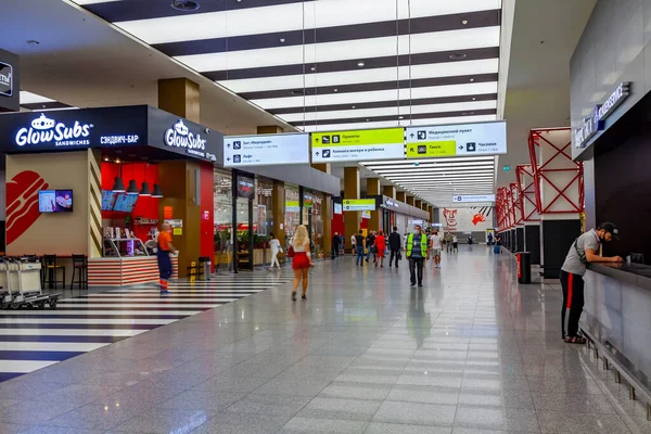 Moscow Russia June 2021 Interior International Airport Sheremetyevo — Stock Photo, Image