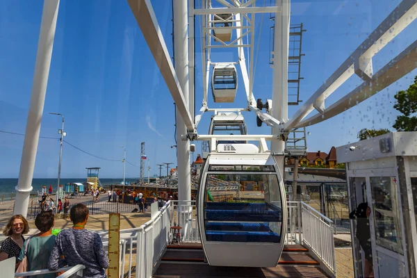 Zelenogradsk Russland Juni 2021 Riesenrad Auf Dem Hintergrund Der Stadt — Stockfoto