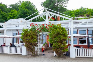 Svetlogorsk, Rusya, 24 Haziran 2021. Toprağın mimari topluluğu.