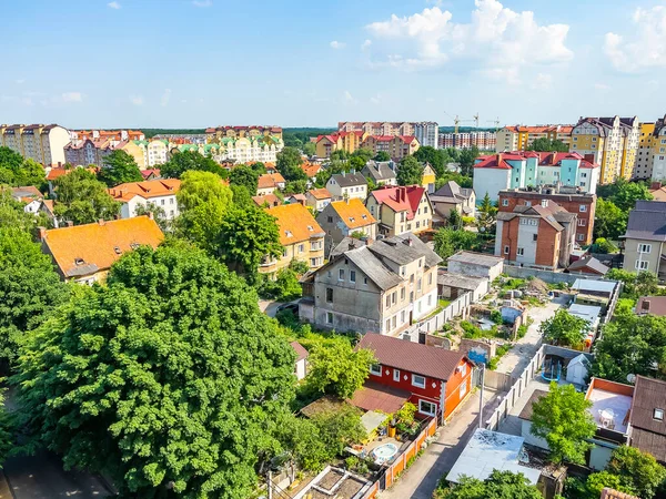 Zelenogradsk Rusia Junio 2021 Vista Ciudad Desde Arriba —  Fotos de Stock