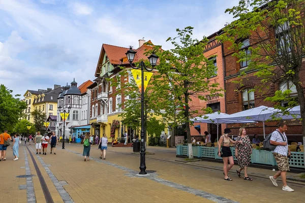 Selenogradsk Ryssland Juni 2021 Arkitektensemble Kurortniy Avenue — Stockfoto