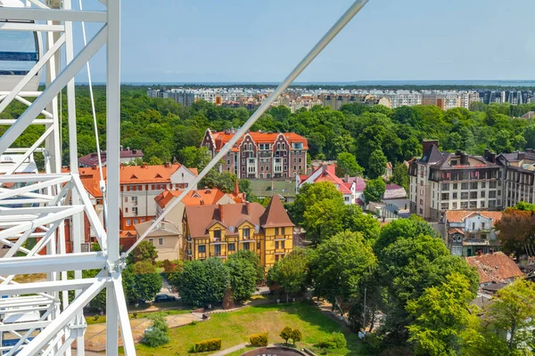 Zelenogradsk Russia Giugno 2021 Vista Sulla Città Dalla Ruota Panoramica — Foto Stock