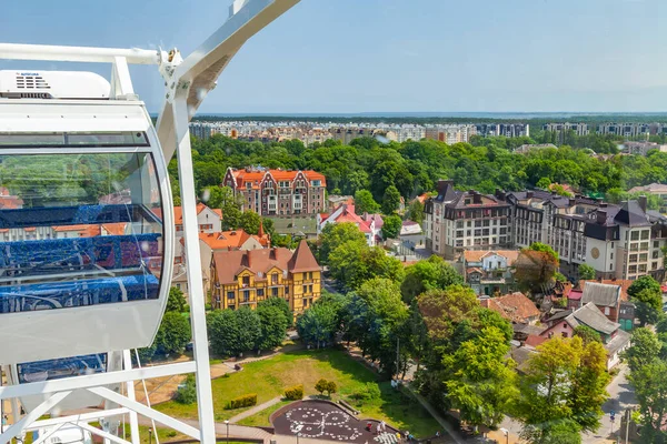 Selenogradsk Ryssland Juni 2021 Utsikt Över Staden Från Pariserhjul Banvallen — Stockfoto