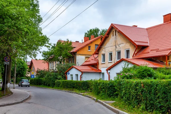 Zelenogradsk Rusia Junio 2023 Conjunto Arquitectónico Típico Ámbito Del Desarrollo —  Fotos de Stock