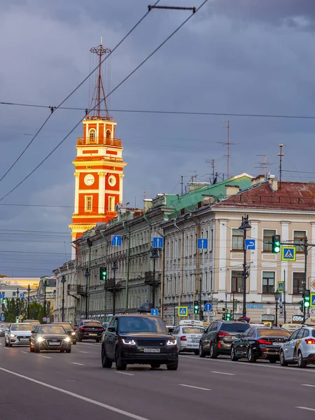 Saint Petersburg Russia July 2021 Nevsky Prospect Main Street City — Fotografia de Stock