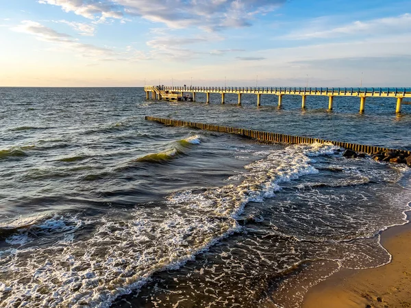 Paesaggio Marino Con Linea Orizzonte Sfondo Della Natura — Foto Stock