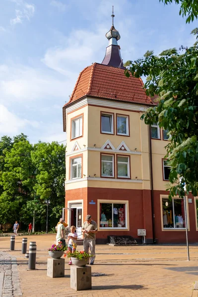 Zelenogradsk Rusland Juni 2021 Architectonisch Ensemble Van Kurortniy Avenue — Stockfoto