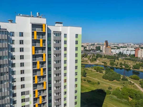 San Petersburgo Rusia Julio 2021 Edificios Residenciales Modernos Varios Pisos — Foto de Stock